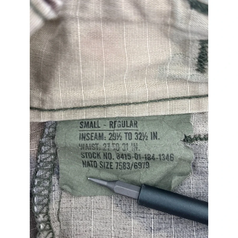 US Army Military BDU Cargo Shorts Mens Woodland Camo Small Vintage Hemmed